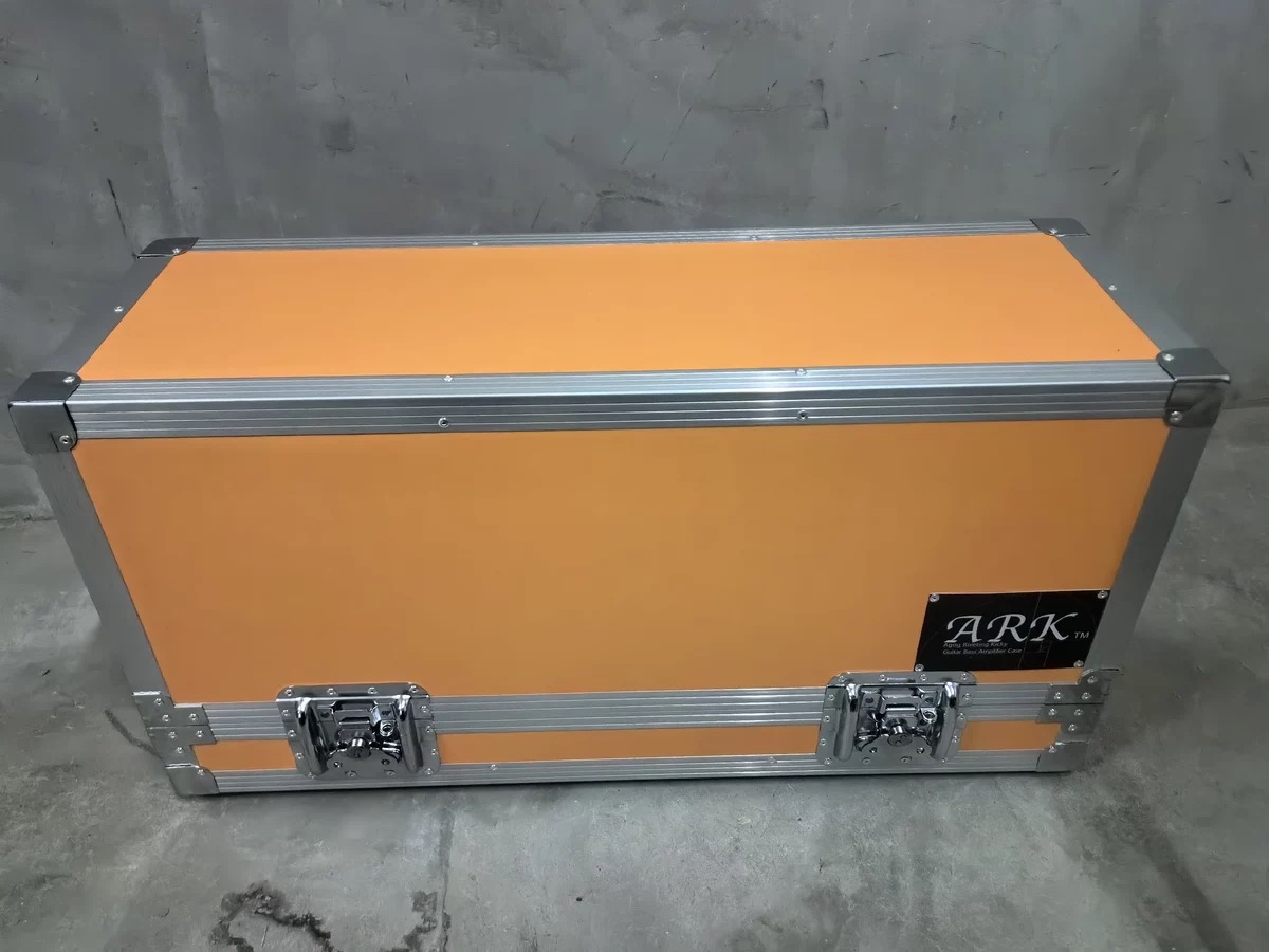Orange COSMIOS ARK head amplifier case for Marshall DSL100HR with aluminum trim and protective hardware